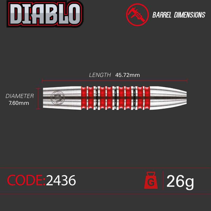 Winmau Diablo 26g Steel