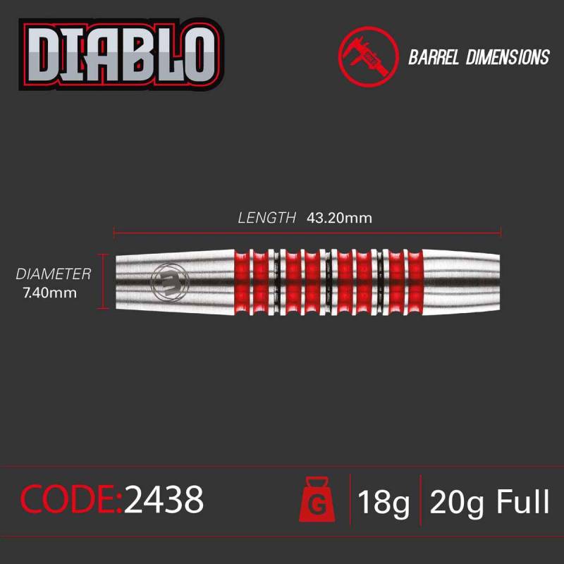 Winmau Diablo 20g Torpedo Soft